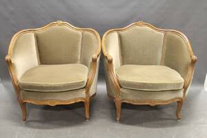 Soffgrupp i rokokostil 3 delar, soffa och fåtöljer 2 st