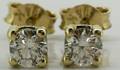 Earrings in 14k with brilliant cut diamonds 0.46 ct