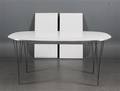 Piet Hein  Bruno Mathsson. Super Ellipse spisebord med to tillægsplader, model B618 