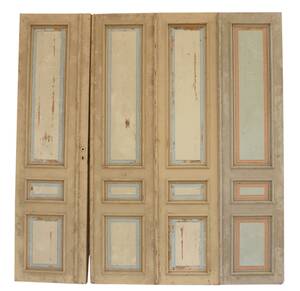 Pardörrar med sidodörrar, 1800-talet slut