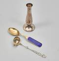 Silver, 3 delar. skedar  vas