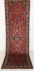 Handknuten äkta matta, Hamadan, 308x100 cm