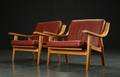 Hans J. Wegner. Par lænestole af sæbebehandlet eg, model GE-530 2