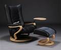 ZeroStress massagelænestol med bord og skammel