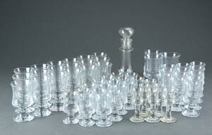 Per Lütken for Holmegaard. Skibsglas glasservice 58