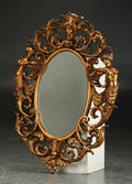 Spejl af forgyldt træ og gesso, ca. 1900 Denne vare er sat til omsalg under nyt varenummer 4189283