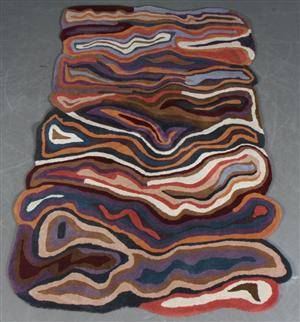 Moderne håndtuftet tæppe, 230 x 160 cm. 