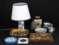 Kgl. Søholm m.m. fade, bordlampe m.m. 11