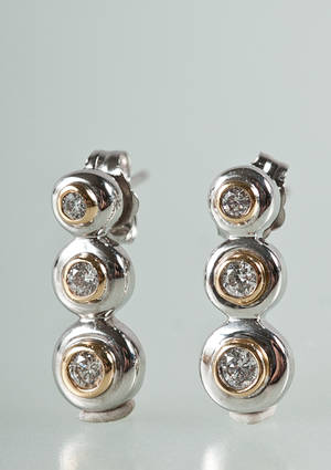 Par ørestikkere - Ca. 0.50 ct. 2
