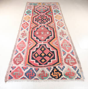 Persisk Kermanshah nomade-kelim, 320x150 cm.