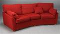 Soffa, 3-sits, svängd form