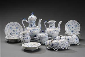 Royal Copenhagen, musselmalet, dele til kaffeservice 28 