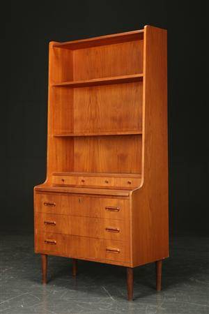 Reol af teak, 1960erne, dansk møbelproducent