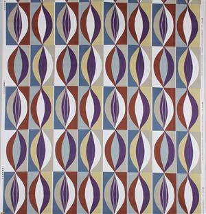 Tyg, Ingela Westergaard, Ellips, lila, bomullssatin, 10 m