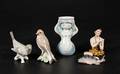 samling porslinsfiguriner 5 st 3-13,5 cm5