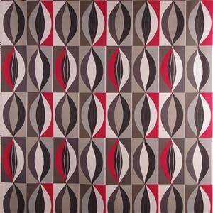 Tyg, Ingela Westergaard, Ellips, röd, 10 m