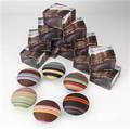 Otte store knager med Paul Smith stof Ø 9,5 cm., model DOT 8 