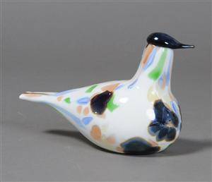 Iittala. Oiva Toikka. Årsfigur 2014, fugl, glas 