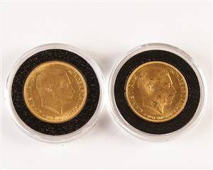 Danmark. 20 kr 1913 og 1914 guldmønter 2