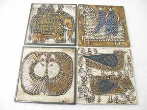 Reliefplattor, 4st