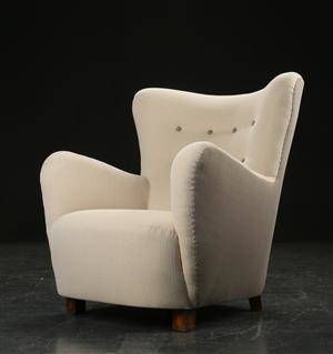 Øreklapstol, dansk møbeldesign 1940erne