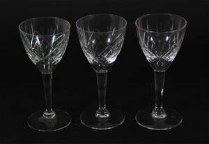 Glas på fot med slipad dekor 14st