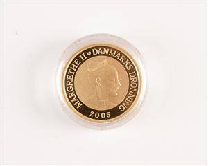 Danmark. 10 kroner H.C. Andersen guldmønt eventyrserien Den grimme ælling