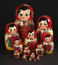 Stor Babuscka  Latusca med 15 figurer