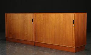 Par arkivskab af teaktræ, danske møbelproducenter 2