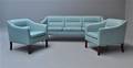Tre-pers. sofa samt par lænestole3