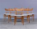 Dansk møbelproducent. Spisestole, teak 6 