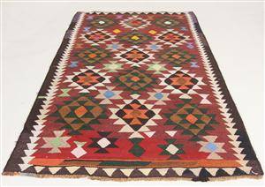 Matta, flatvävd, Harsin-kelim, 263x150 cm