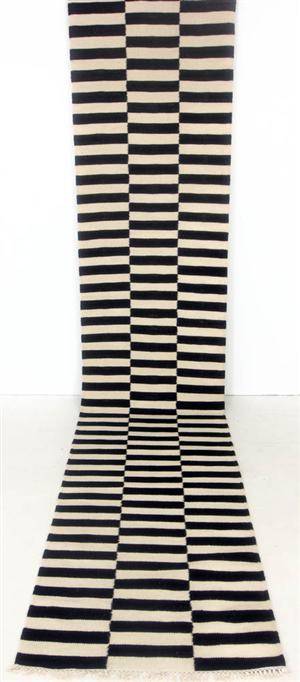 Gallerimatta, modern kelim, 400 x 80 cm