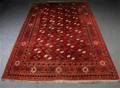 Turkmensk tæppe, uld på uld, 337 x 225 cm.