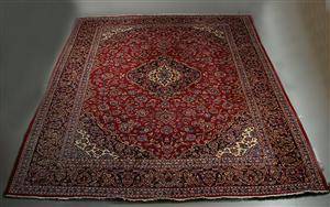 Persisk Keshan tæppe. 395 x 304 cm