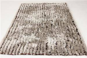 Moderne tæppe m. silke, 230x160 cm.