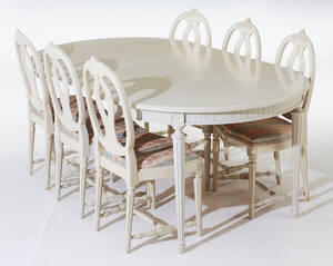 Matsalsgrupp gustaviansk stil