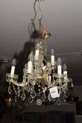 Italiensk barockkristallkrona, diam 50 cm, H 60 cm