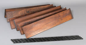 Kai Kristiansen, 6 hylder af fineret palisander samt vanger 10