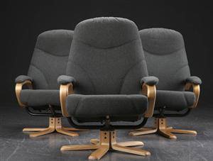 Tre lænestole, dansk møbelproducent 3 