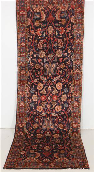 Handknuten äkta matta, Arak, 313x107 cm