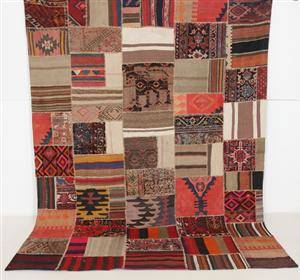 Matta, Kelim patchwork 300 x 230 cm