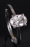 Solitaire ring ca. 0.73 ct.