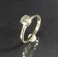 Solitairering med brillant, ca. 0.55 ct