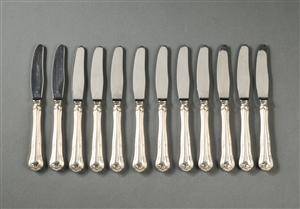 Cohr. Herregård middagsknive af sølv 12