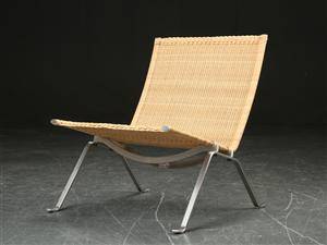 Poul Kjærholm. PK 22 lænestol, peddigrør 