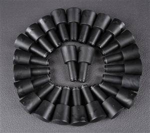 14 mm benforlængere, til 6 stk. Arne Jacobsens stole  passer til bl. a. model 3107 og 3101 m. fl.