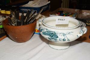 Teakskål, soppterrin m m