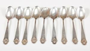 KAFFESKEDAR, 9 ST, SILVER, VIKT 69 GRAM