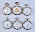 Samling fickur i silver 6